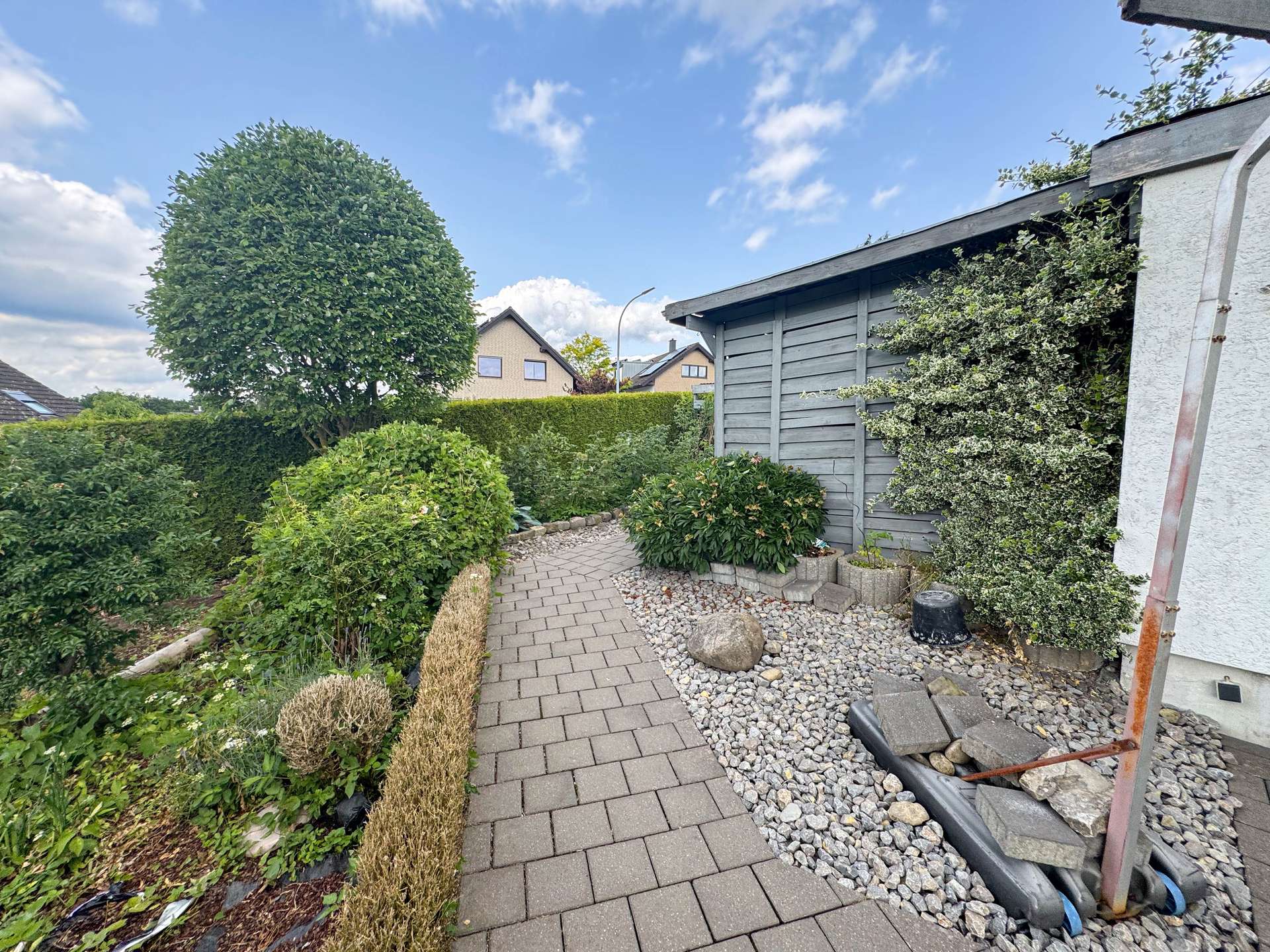 Garten Pflasterweg
